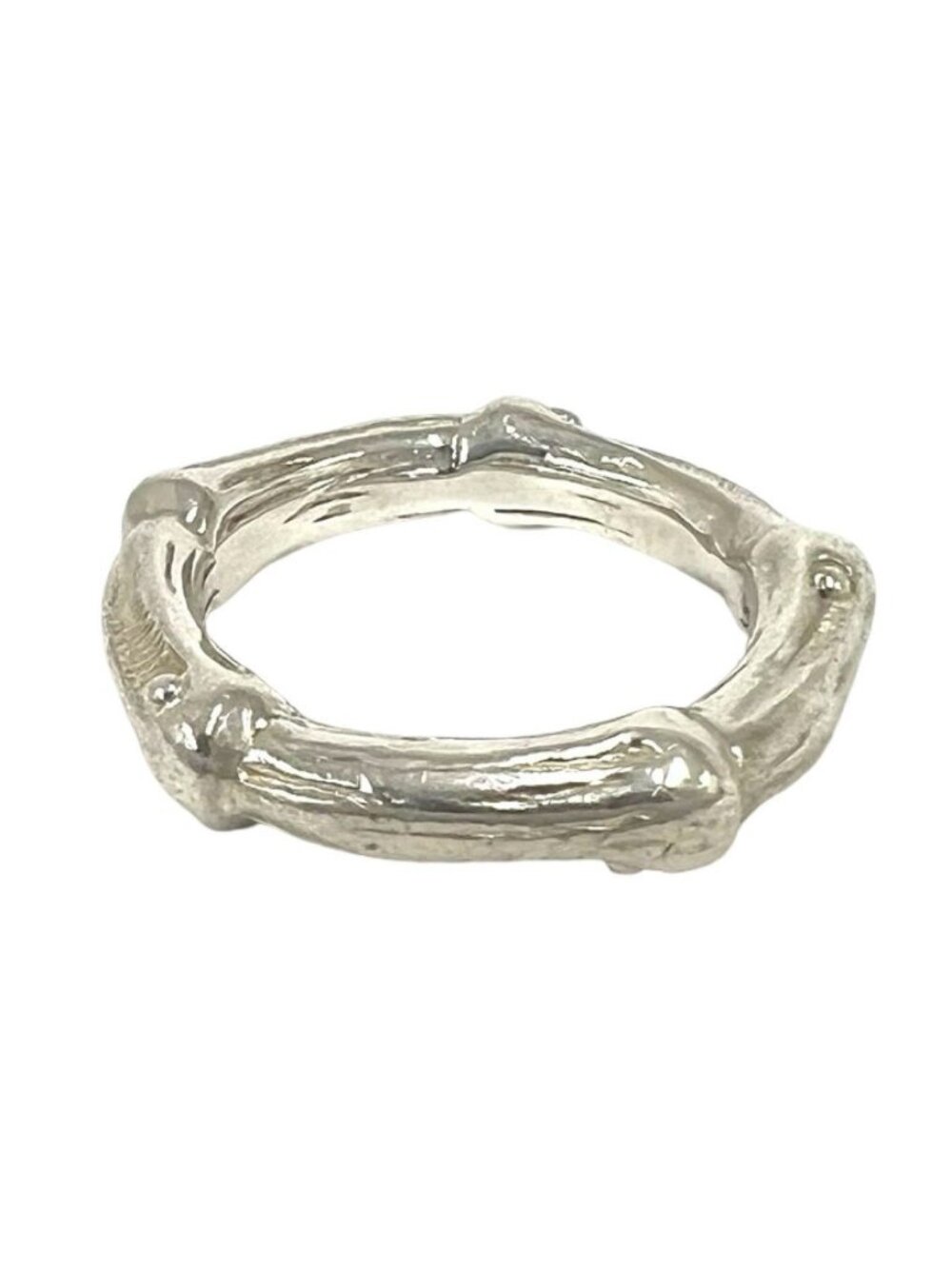 Tiffany & Co Vintage Bamboo Ring 925 Sterling Silver - Picture 4 of 8